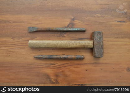 Hammer and chisel