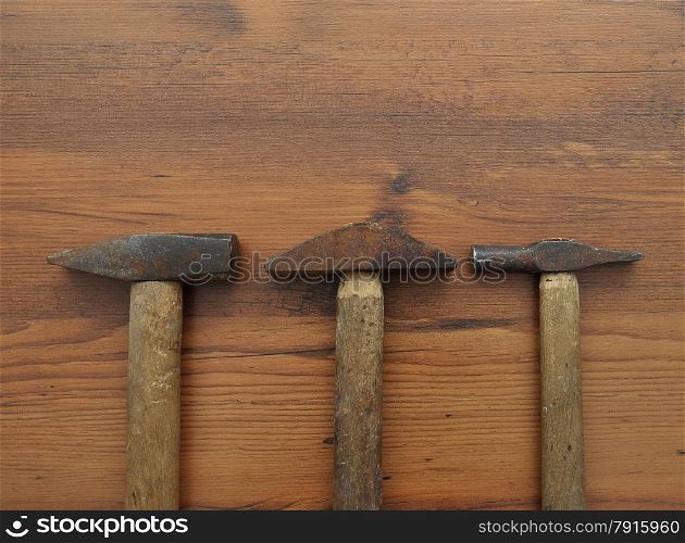 Hammer on wood