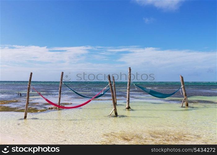 hammock in lagoon