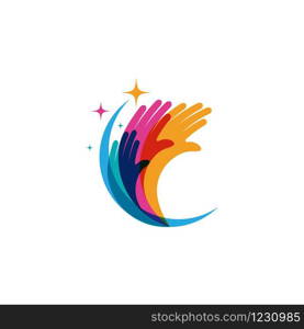 Hand Care icon Template vector illustration design