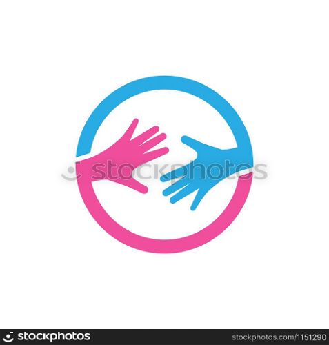Hand Care Logo Template vector
