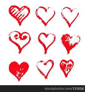 Hand drawn heart icon design