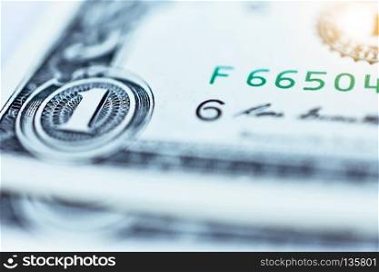 Hand holding dollar money,Investment and saving concept,One dollar Banknote