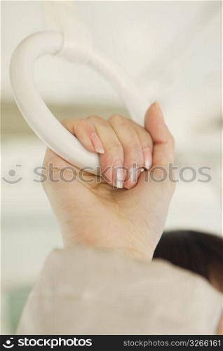 Hand holding ring