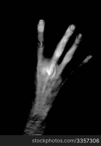 hand in the dark