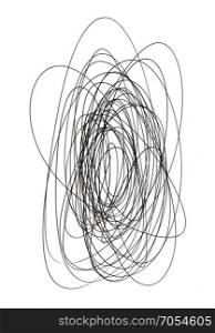 hand made pencil line abstract scrawl draw