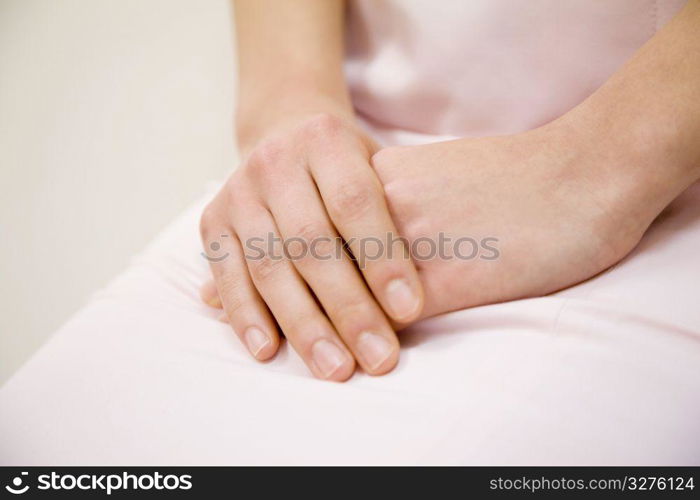 Hand of Japanese woman