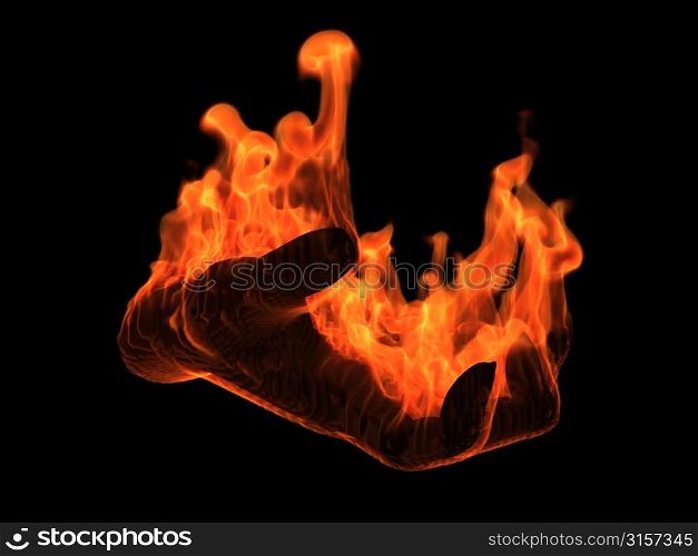 hand on fire
