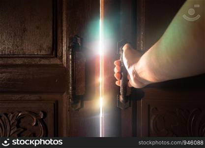Hand open door light