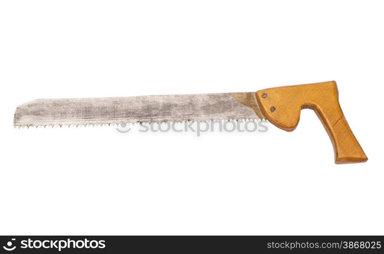 hand saw isolated over a white background