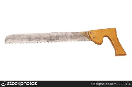 hand saw isolated over a white background