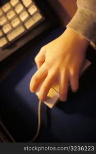 Hand Using a Mouse