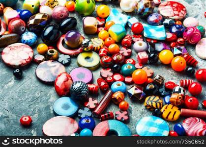 Handmade and bead for making accessories.Big set of beads. Beads or colorful beads