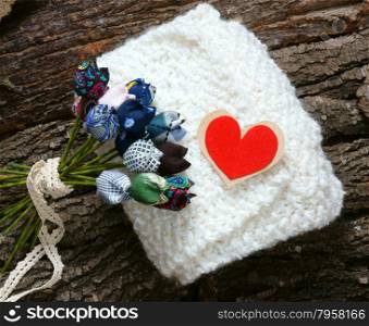 Handmade gift for special day as mother day, father day, valentine day or wintertime, heap of ball of wool to knit colorful scarf for cold day, knitting to make meaningful present