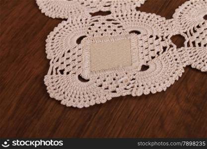 Handmade Lace on the Wood
