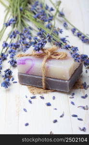 Handmade soap with lavender