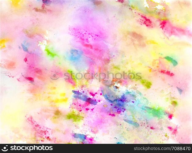 Handmade watercolor colorful background