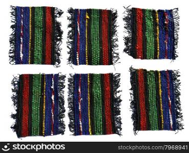 Handmade woven wool rug