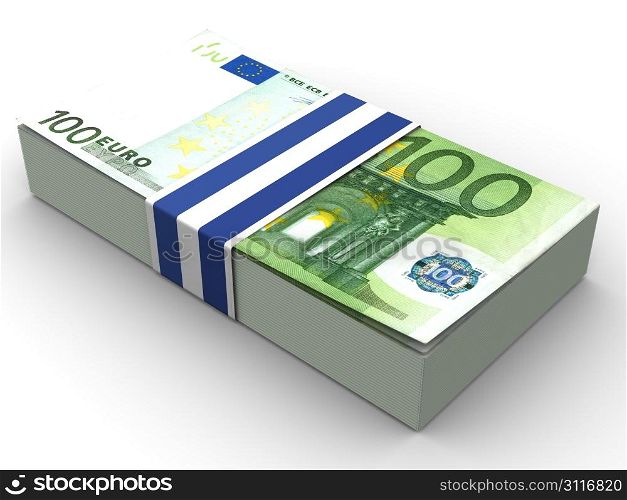 Handred euro. 3d