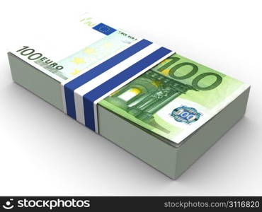 Handred euro. 3d