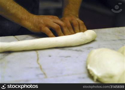 Hands baking