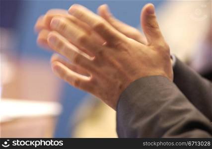 hands gesticulating in meeting