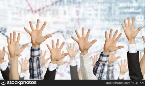 Hands of a young girl running on a computer in the office.. Hands of a young girl