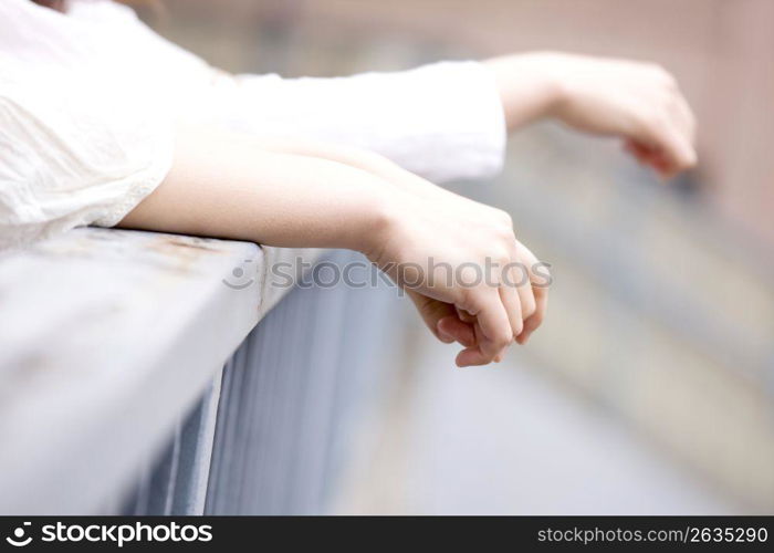 Hands of Japanese woman