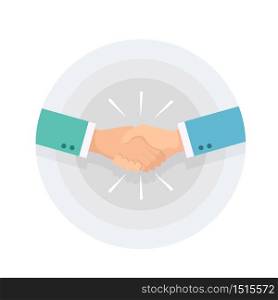 handshake businessman agreement vector illustration