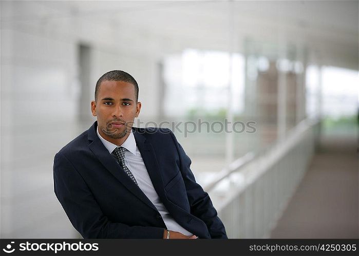 handsome Afro-American businessman