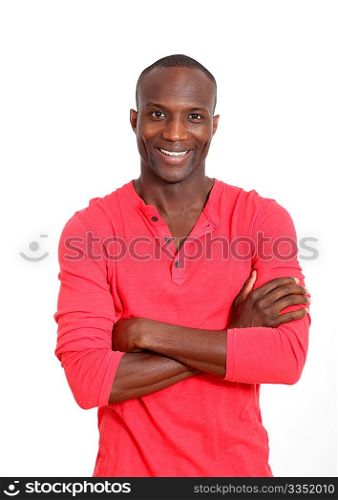 Handsome black man with cheerful attitude