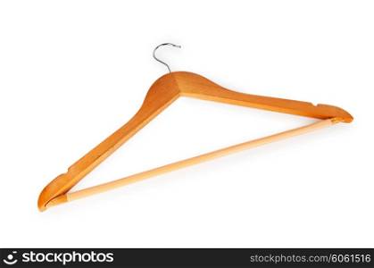 Hanger isolated on the white background
