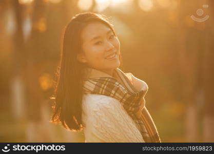 Happy and beautiful young woman