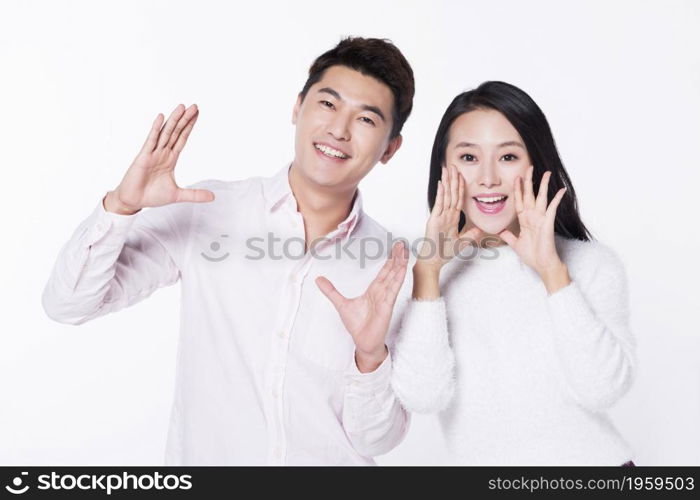 Happy and sweet young couple