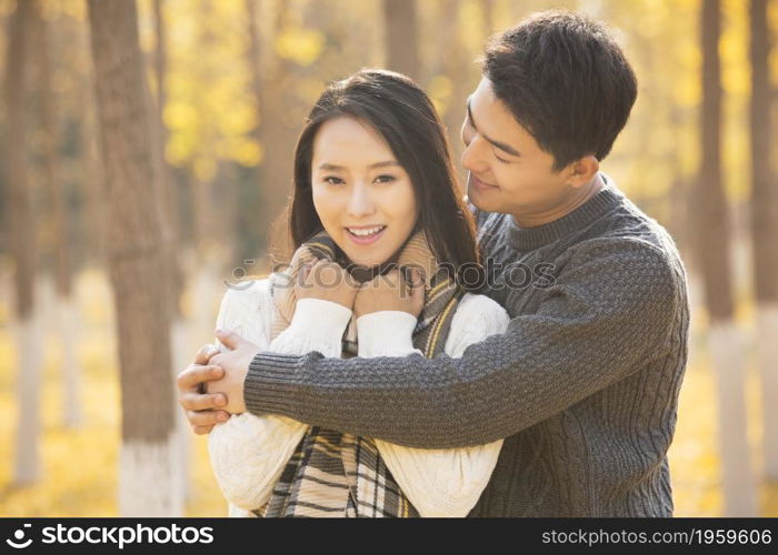 Happy and sweet young couple