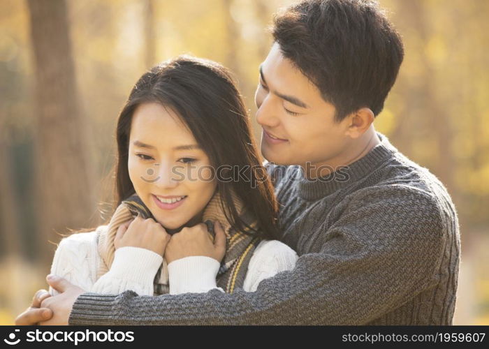 Happy and sweet young couple