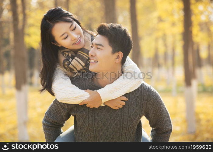 Happy and sweet young couple