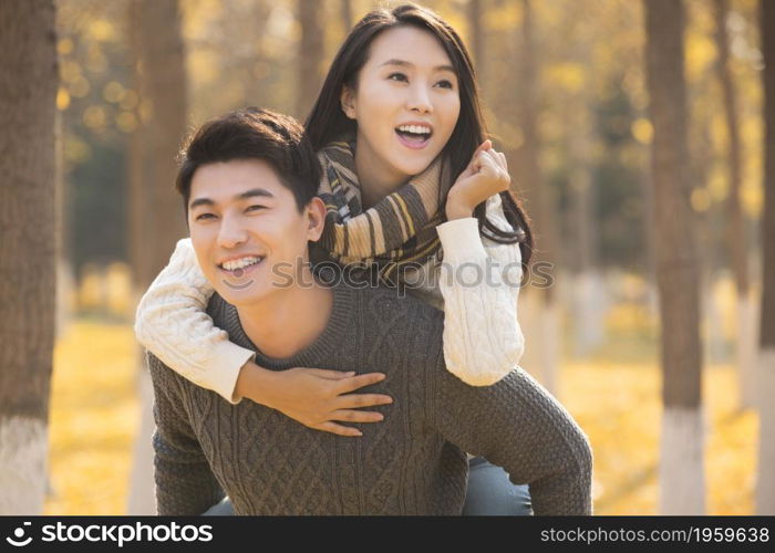 Happy and sweet young couple
