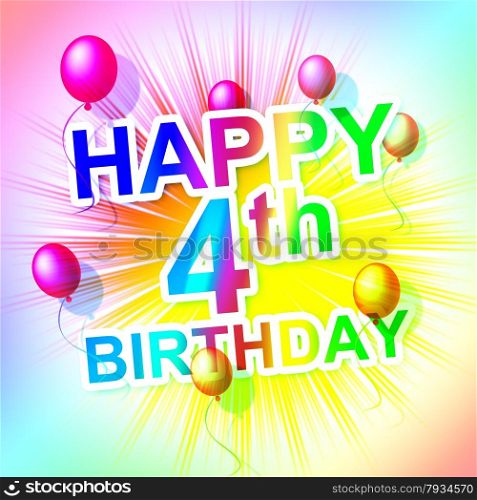 Happy Birthday Indicating Celebrating Greetings And Celebrations