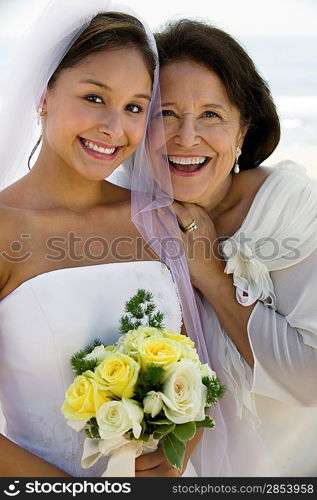 Happy Bride and Mother