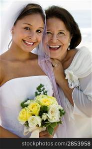 Happy Bride and Mother