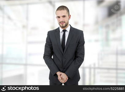 happy business man portrait at the office