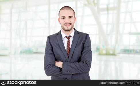 happy business man portrait at the office