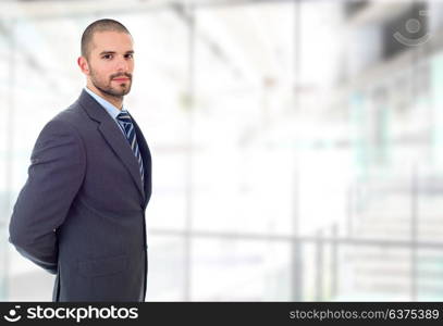 happy business man portrait at the office