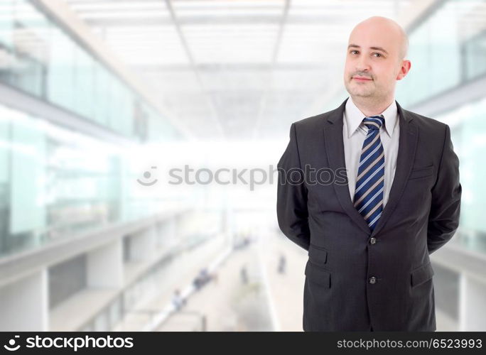 happy business man portrait at the office. business man