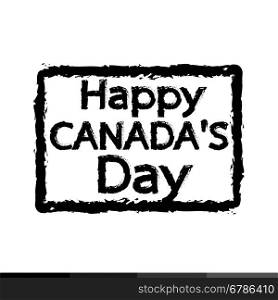 HAPPY Canada Day Illustration design