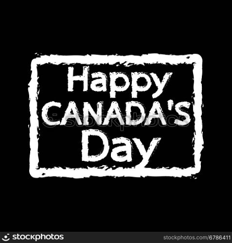 HAPPY Canada Day Illustration design
