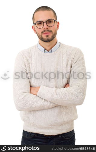 happy casual man isolated on white background. happy casual man