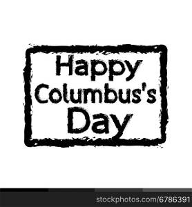 HAPPY Columbus Day Illustration design