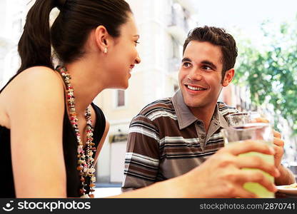 Happy Couple Enjoying a Drink